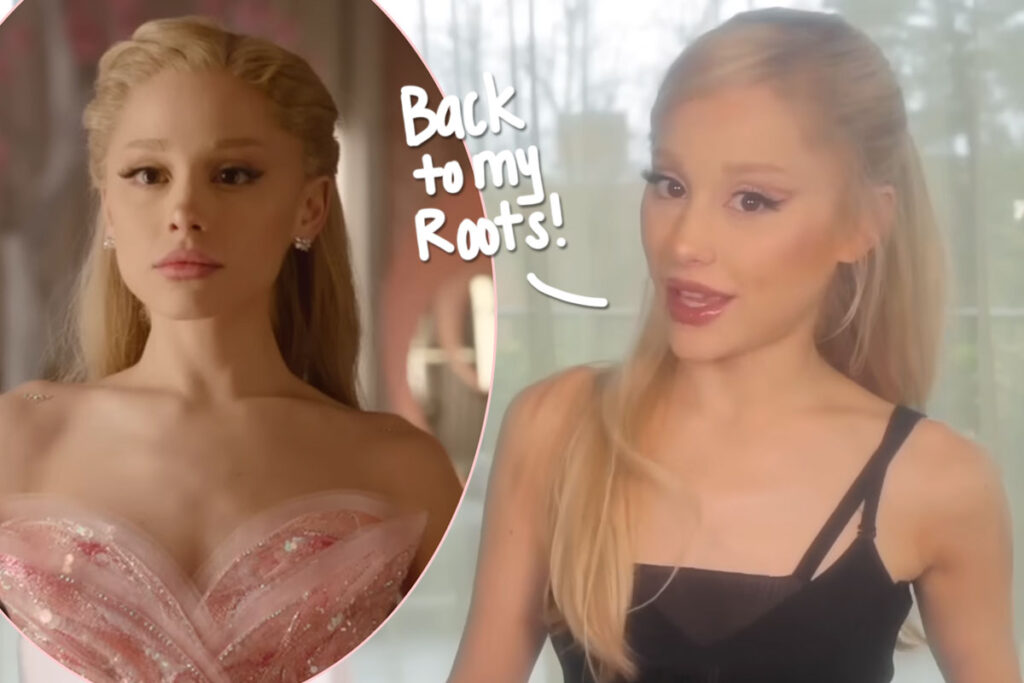 End Of An Era! Ariana Grande Ditches Blonde Glinda Hair & Returns To Brunette!