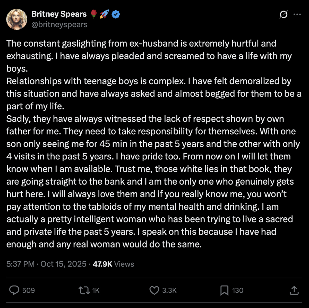 Britney Spears Goes OFF On Kevin Federline's 'Lies' -- And Opens Up About 'Complex' Relationship With Her Sons