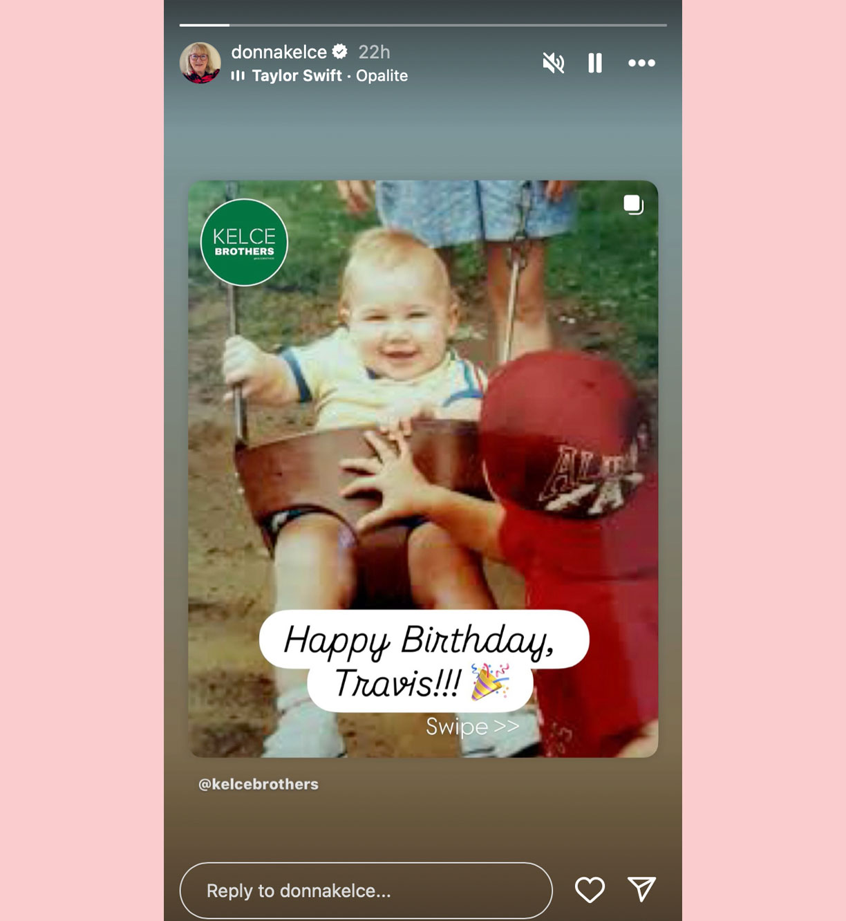 donna Kelce travis birthday post