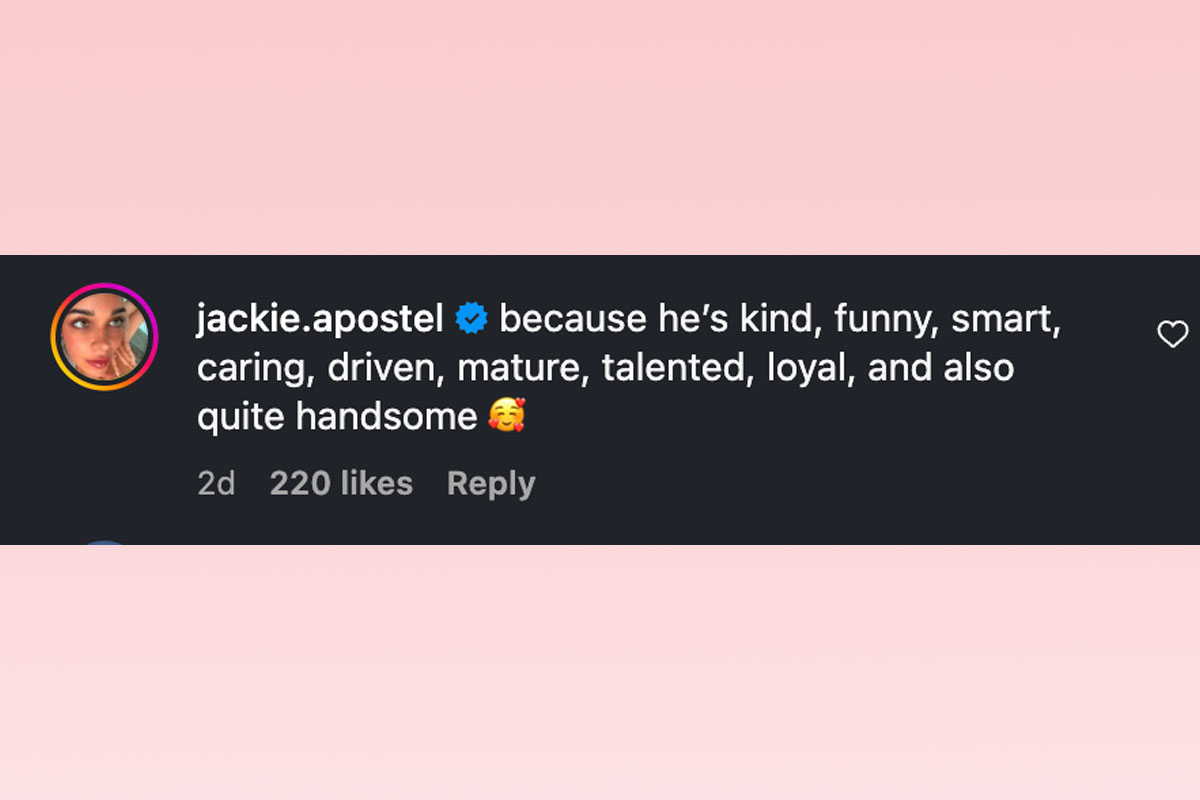 Jackie Apostel claps back at critic for dating younger Cruz Beckham
