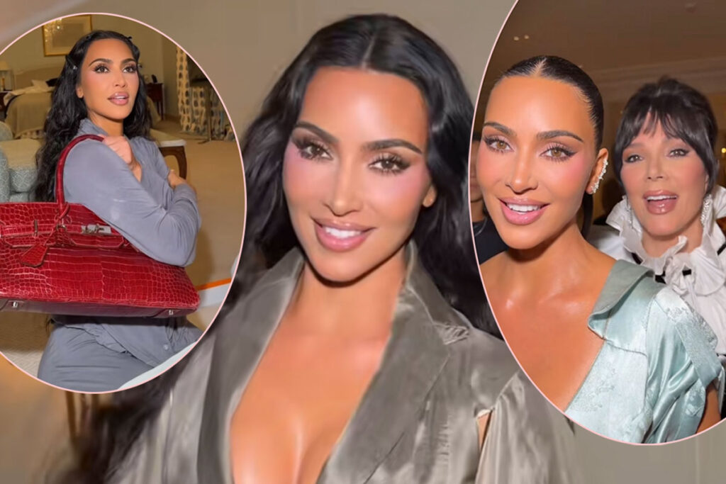 Kim Kardashian Got SIX FIGURES In Luxe Bday Bags From Momager Kris Jenner!