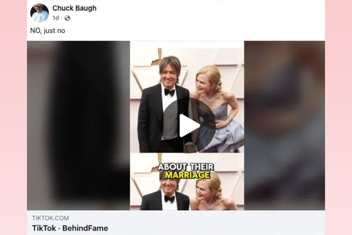 Maggie Baugh's father Chuck reacts to Keith Urban romance rumors