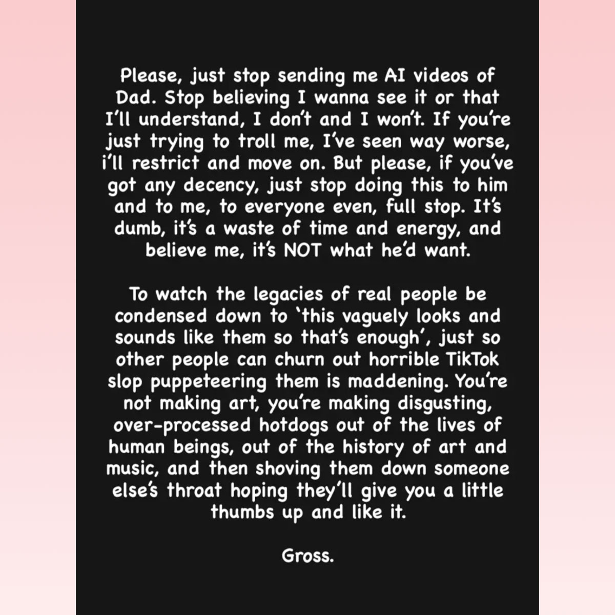 Zelda Williams SLAMS AI videos of dad Robin