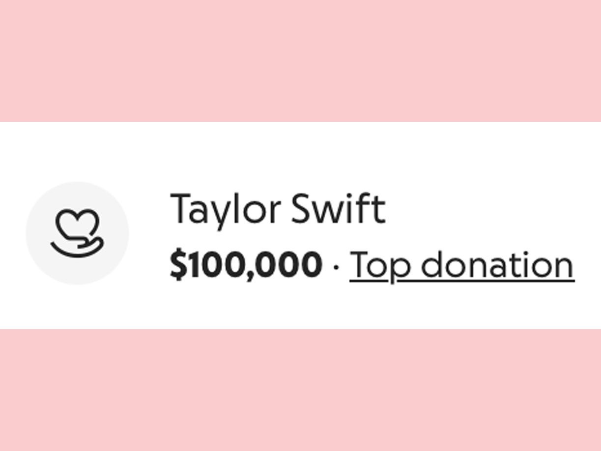 Taylor swift donation Lilah smoot