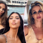 Kim Kardashian Reunites With Britney Spears During Pajama Party With Khloé! LOOK!