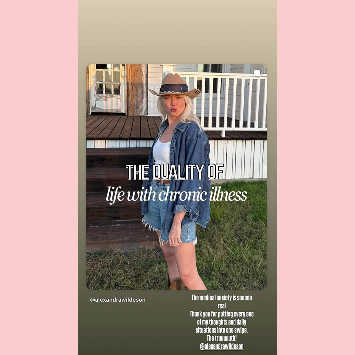 Bella Hadid instagram stories medical anxiety