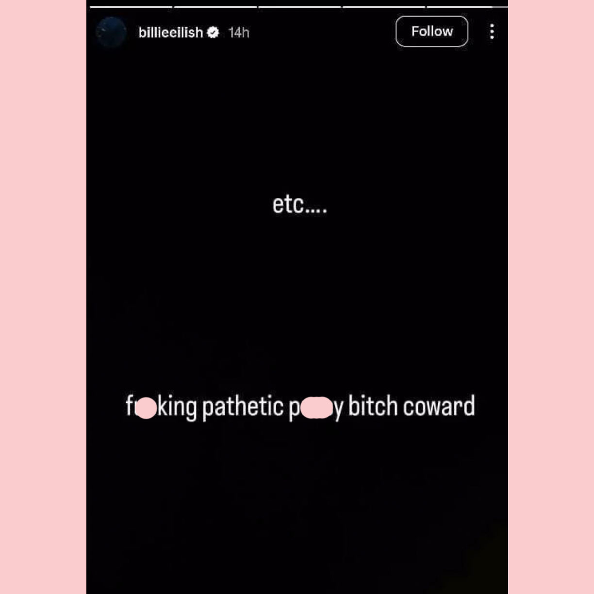 billie eilish elon musk instagram stories