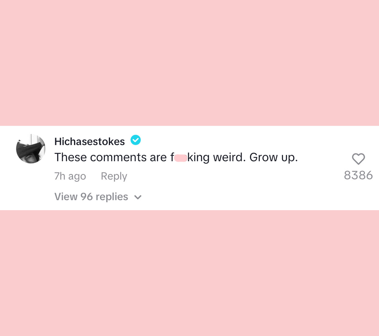 chase stokes TikTok comment