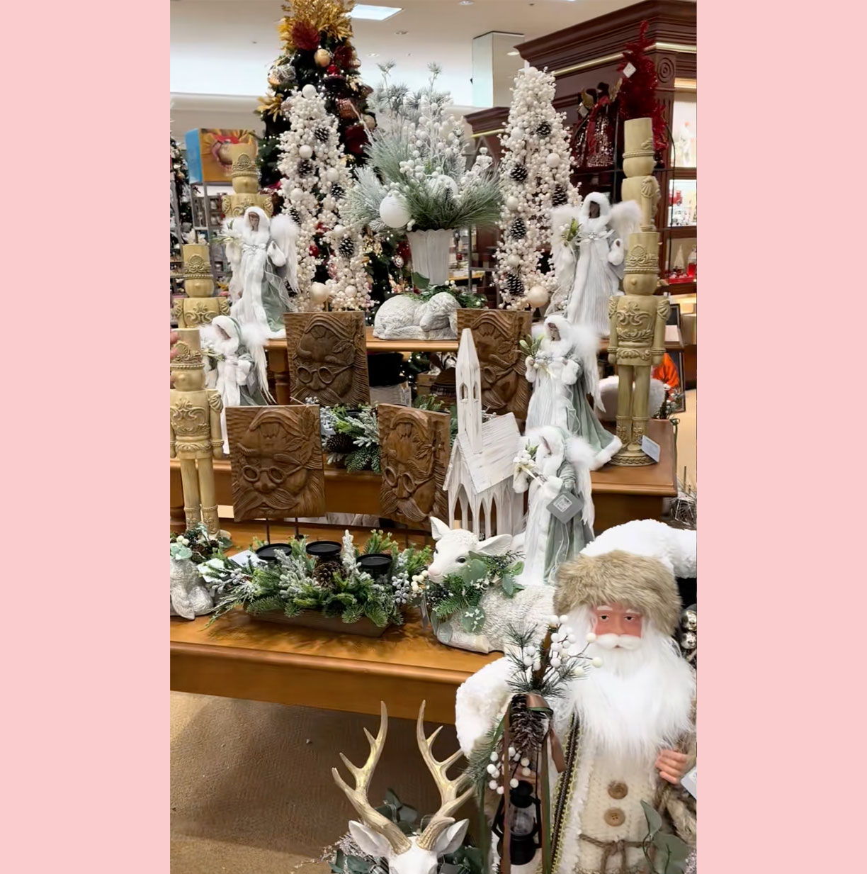 Cody McNabb Christmas Dillard's display