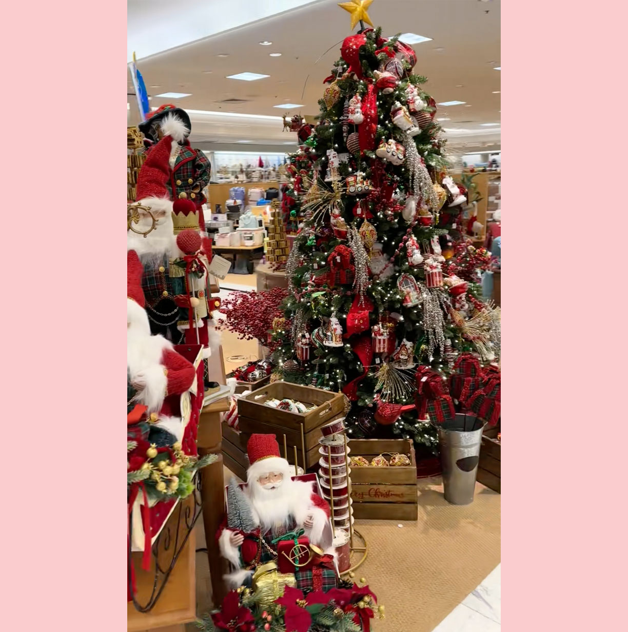 Cody McNabb Christmas Dillard's display