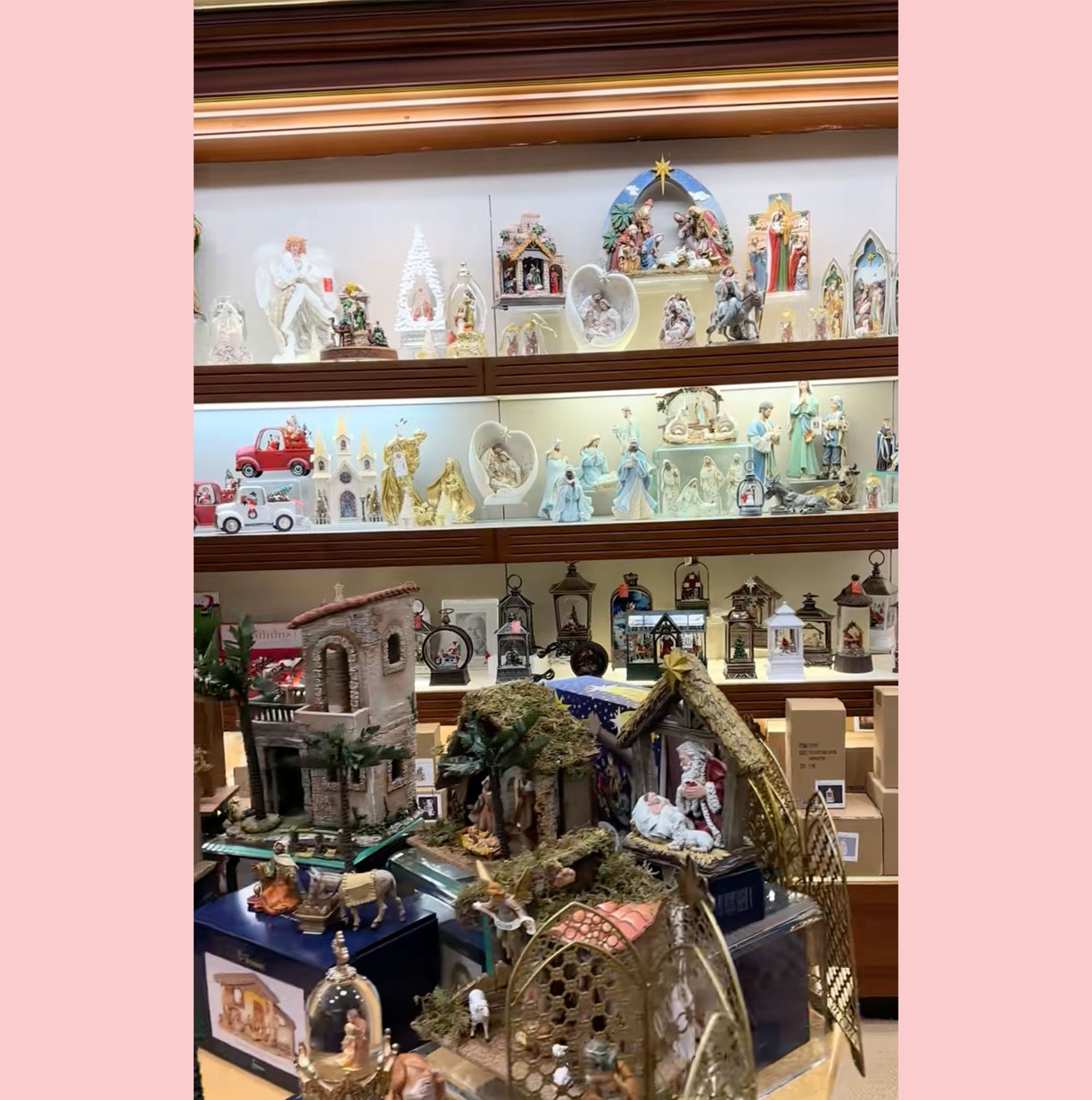 Cody McNabb Christmas Dillard's display