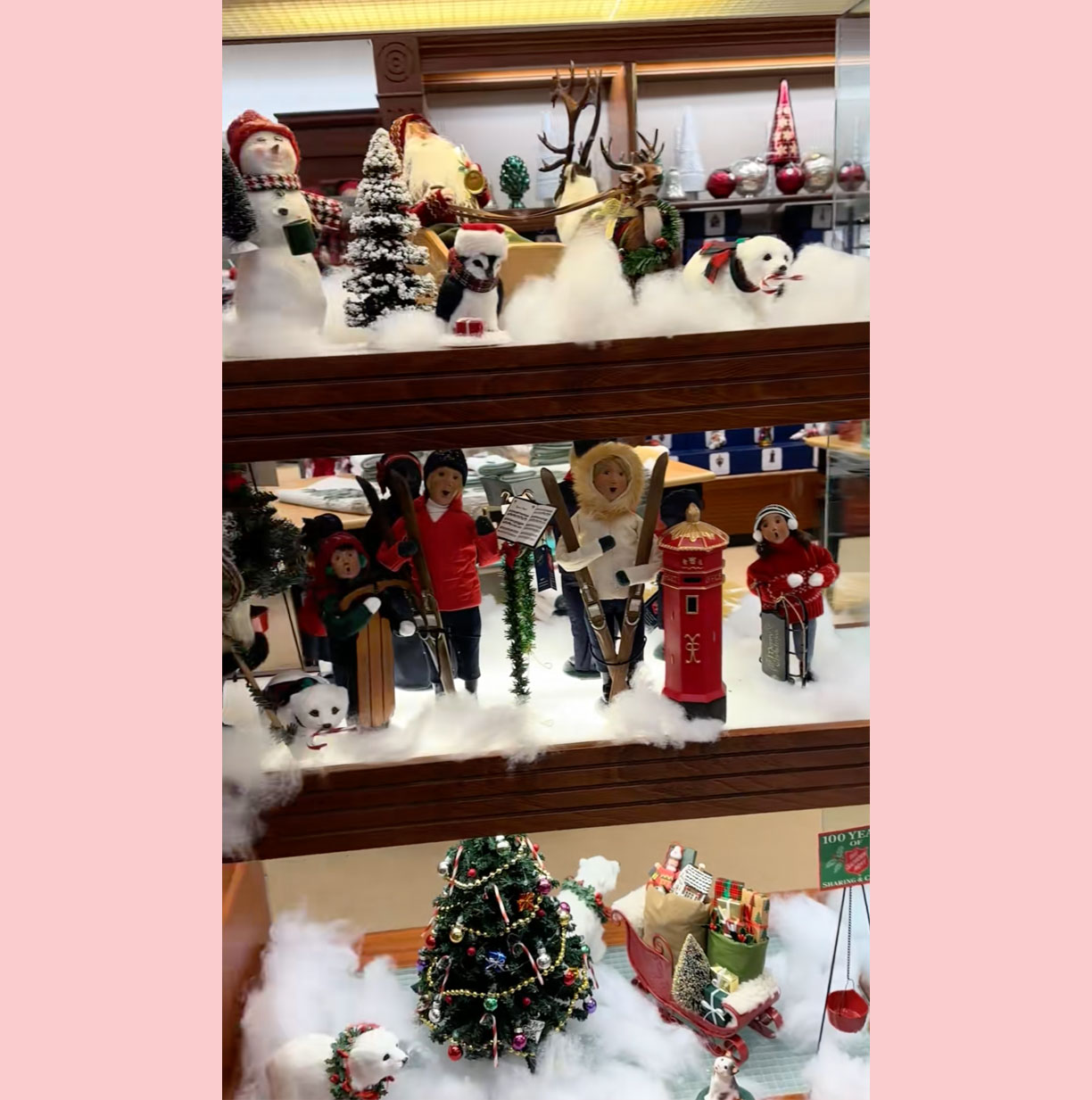 Cody McNabb Christmas Dillard's display