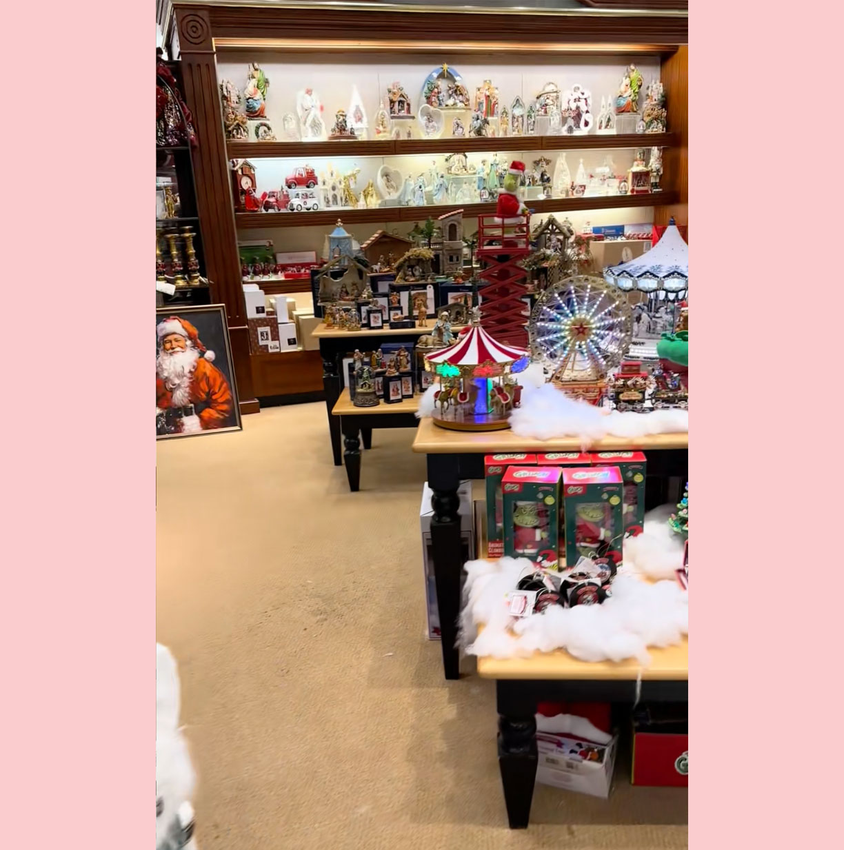 Cody McNabb Christmas Dillard's display