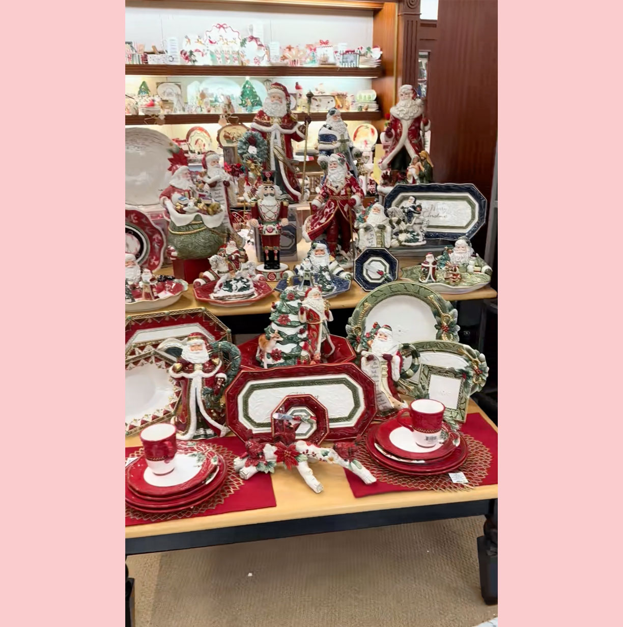 Cody McNabb Christmas Dillard's display