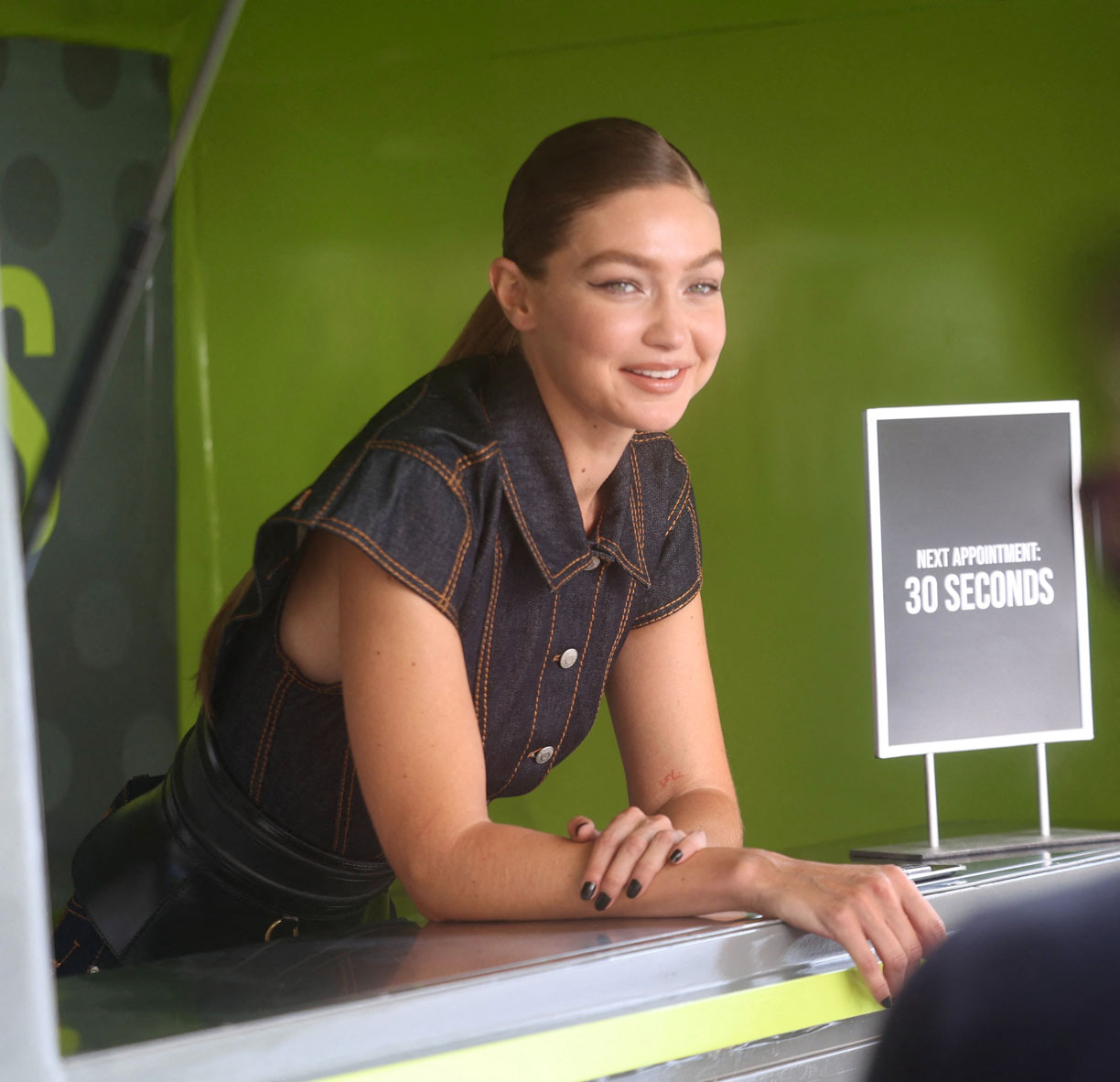 Gigi Hadid as one of Taylor swift's bridesmaids 