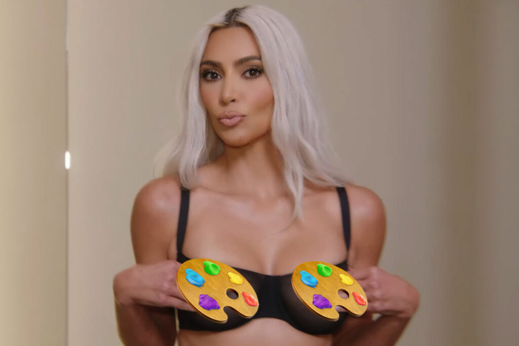 Kim Kardashian Goes NUDE For Magazine Shoot -- Nothin' But Paint...