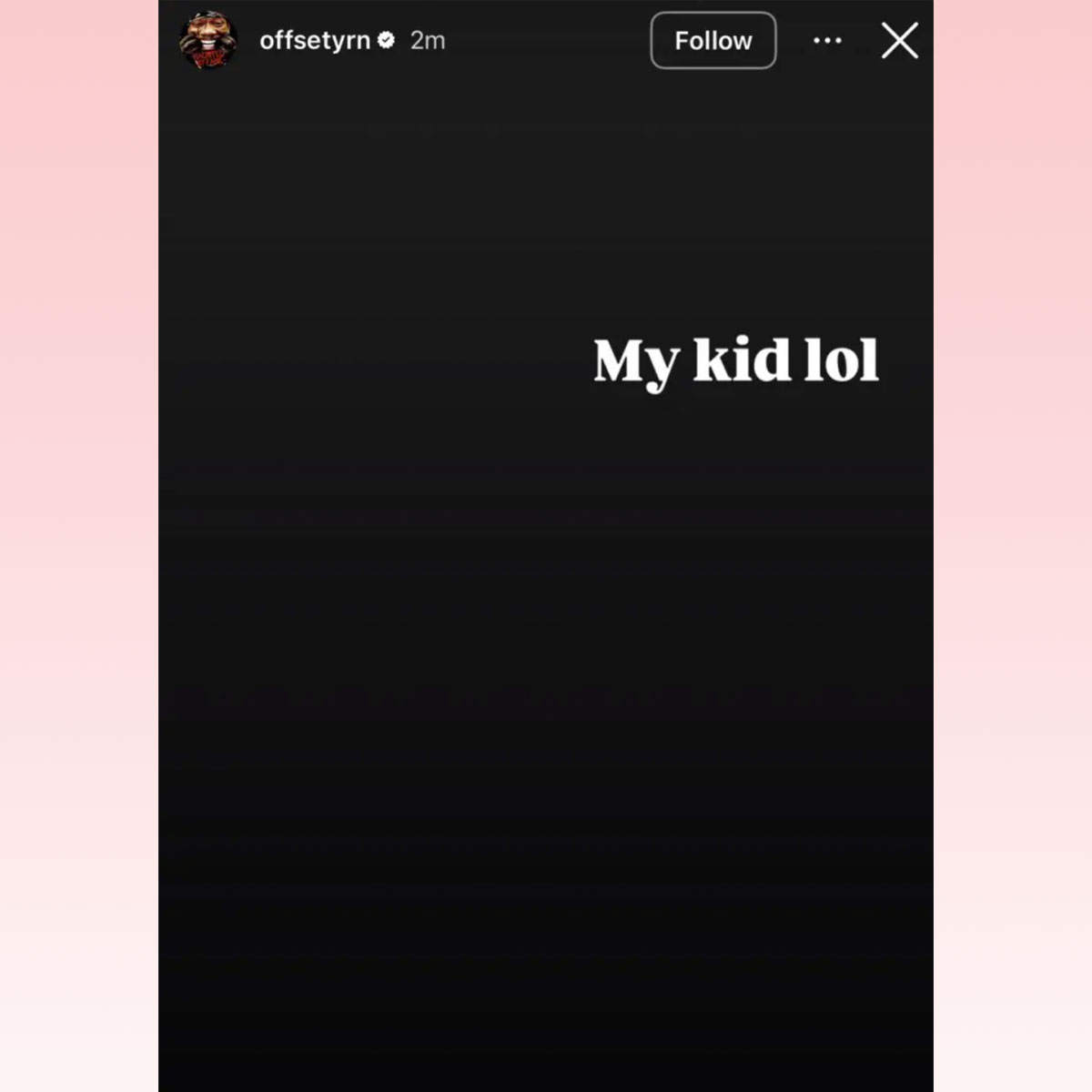 Offset claims Cardi B's new baby is his