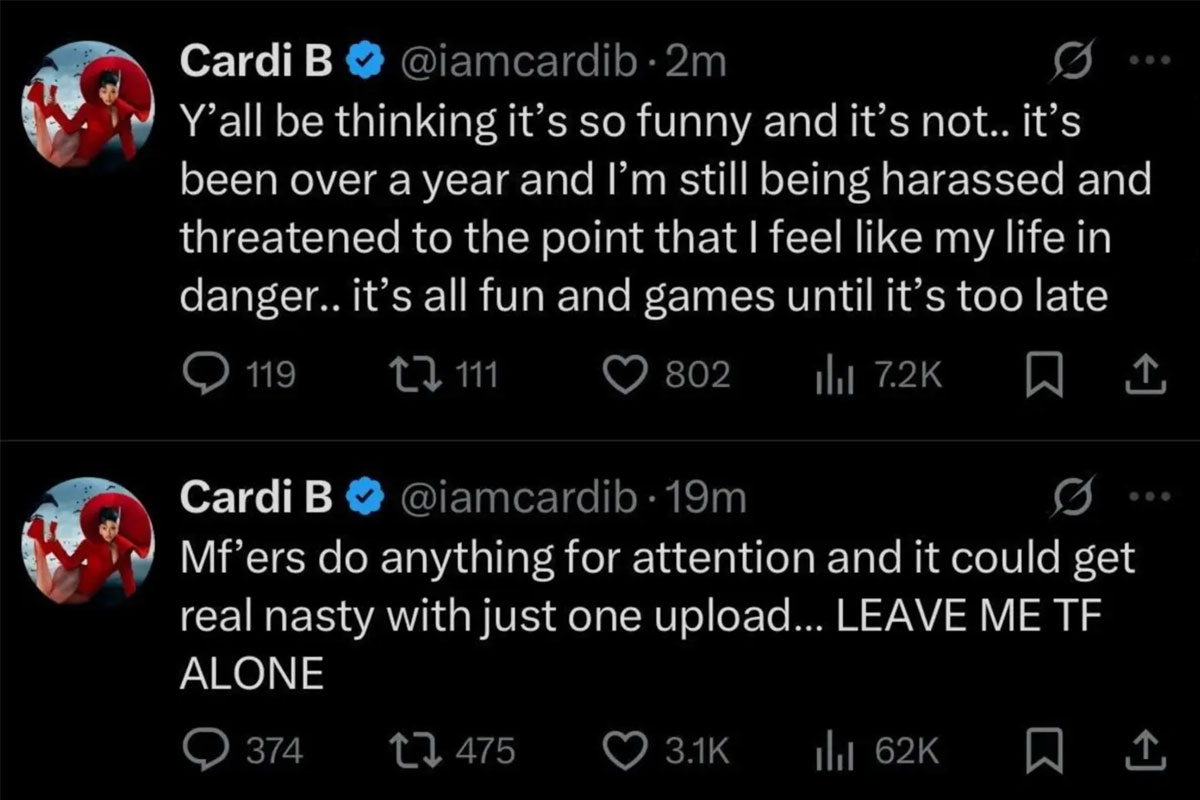 Offset claims Cardi B's new baby is his