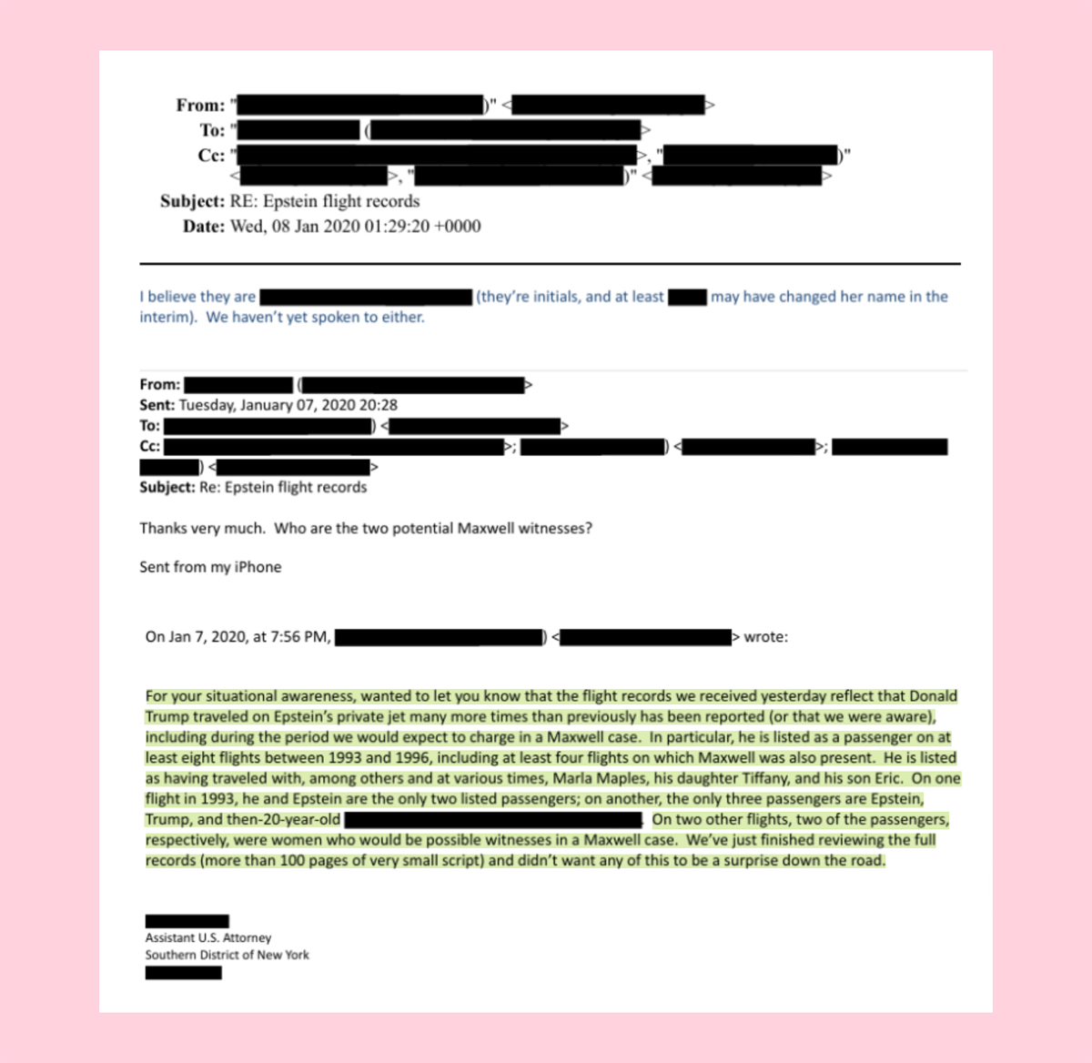 Epstein Files: Donald Trump Allegedly Flew 'At Least 8' Times On Jeffrey Epstein's Jet -- Four Times With Ghislaine Maxwell! Plus His Love For 'Young, Nubile' Girls And More!