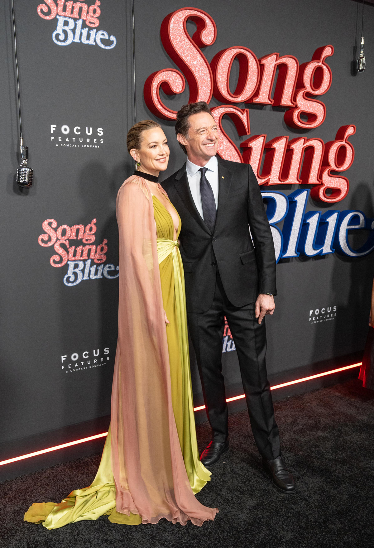 Hugh Jackman and Kate Hudson at Song Sung Blue NYC premiere