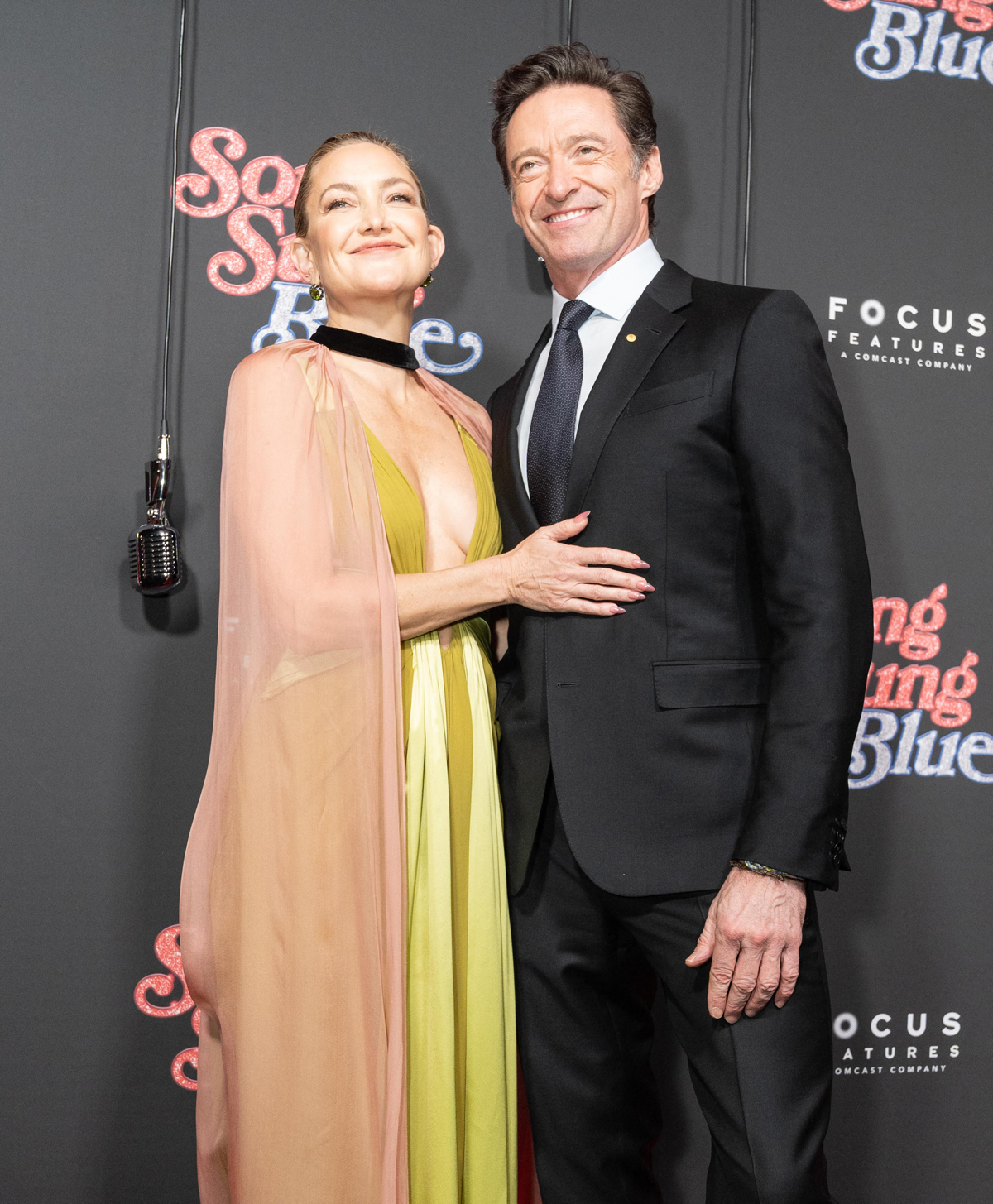 Hugh Jackman and Kate Hudson at Song Sung Blue NYC premiere