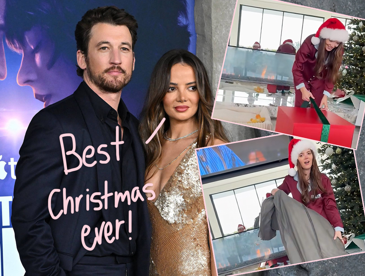 OMG! Miles Teller Gave Wife Keleigh The BEST Christmas Gift Months After She Lost Her Wedding Dress In LA Wildfires! - Perez Hilton