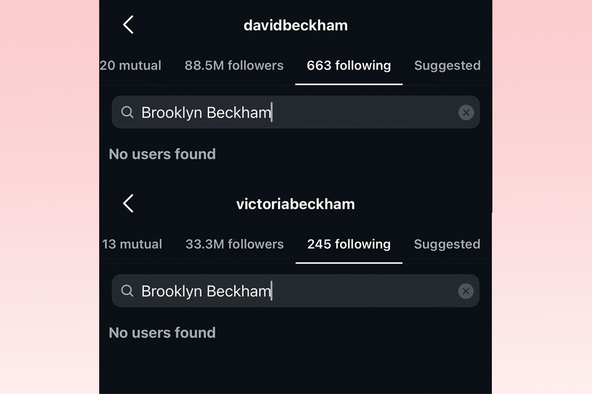 David and Victoria Beckham blocked by Cruz
