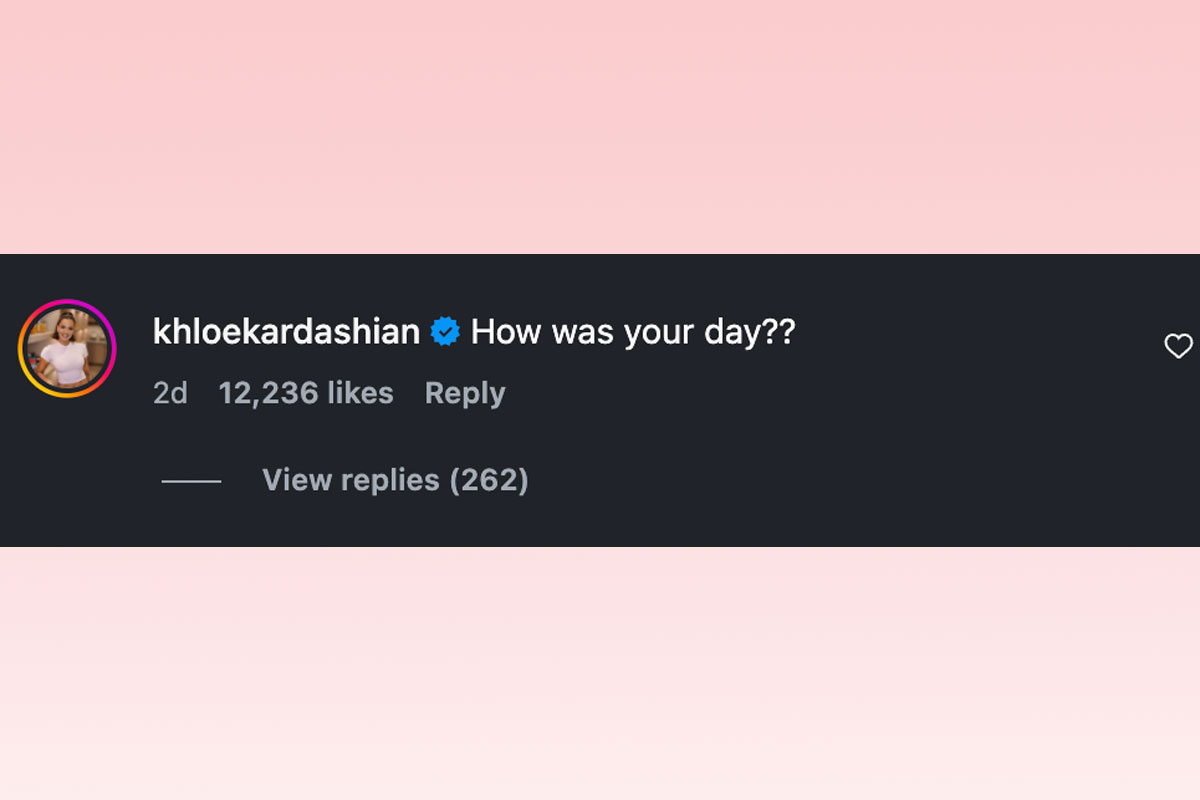 Khloé Kardashian shoots her shot in teacher's Instagram comments