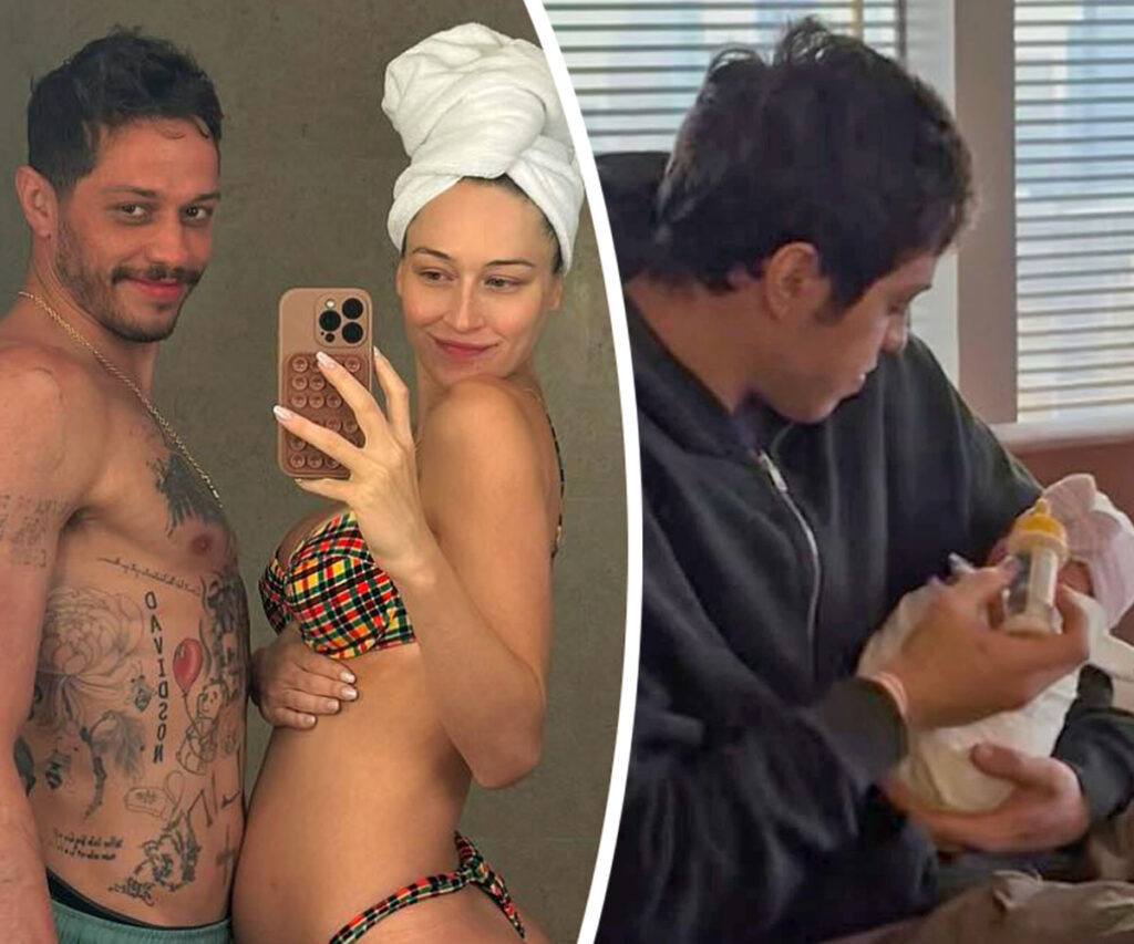 Pete Davidson Poses Shirtless With Newborn Daughter -- Showing Off Tattoo Removal Progress! LOOK!