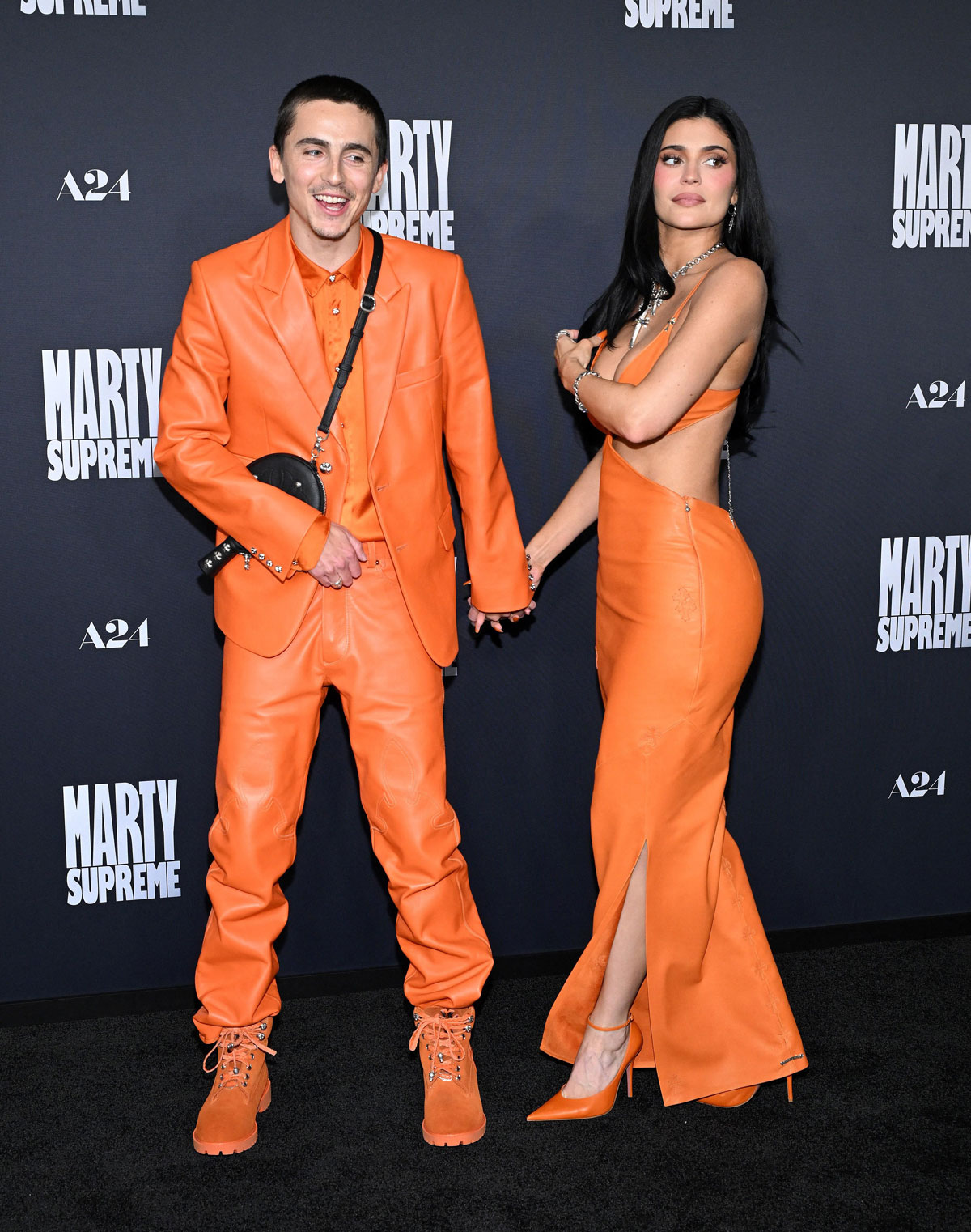 Kylie Jenner & Timothée Chalamet Shut Down Breakup Rumors By Twinning On The Marty Supreme Premiere Red Carpet!