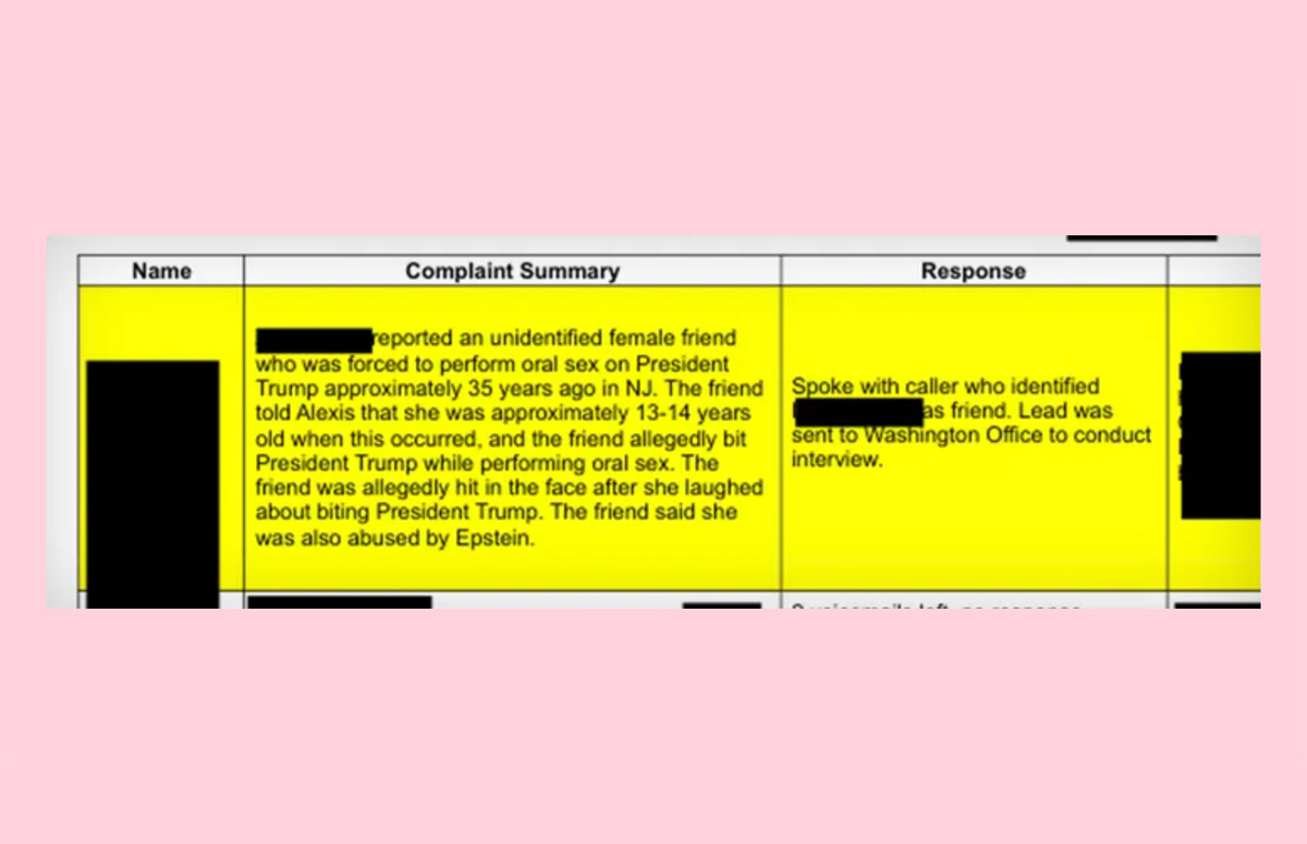 New Epstein Files: Minor Accuses Donald Trump Of Sexual & Physical Assault