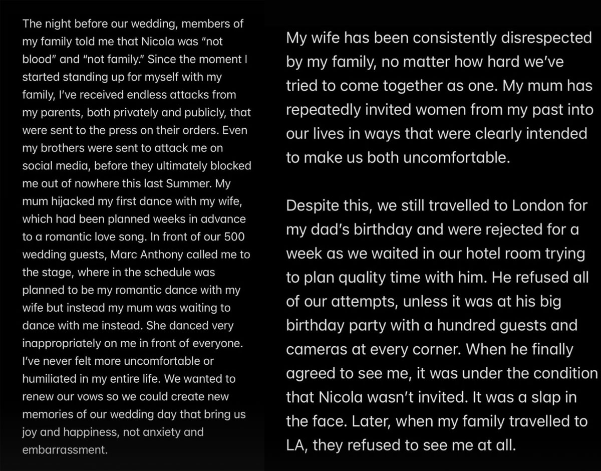 Brooklyn Beckham Slams His Parents in Shocking Post: They ‘Have Been Trying Endlessly to Ruin My Relationship' 