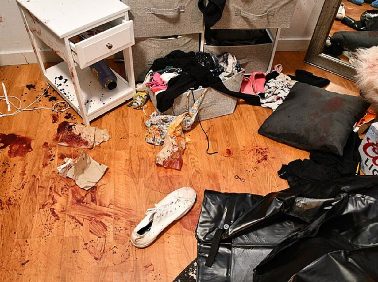 Xana Kernodle room turned upside down