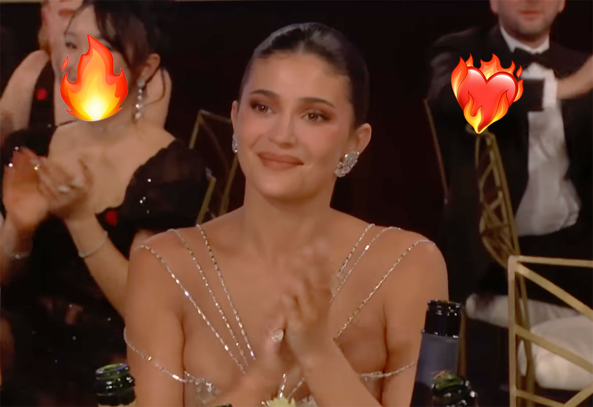 Kylie Jenner's Stunning Golden Globes Gown Left Everyone Speechless -- LOOK!