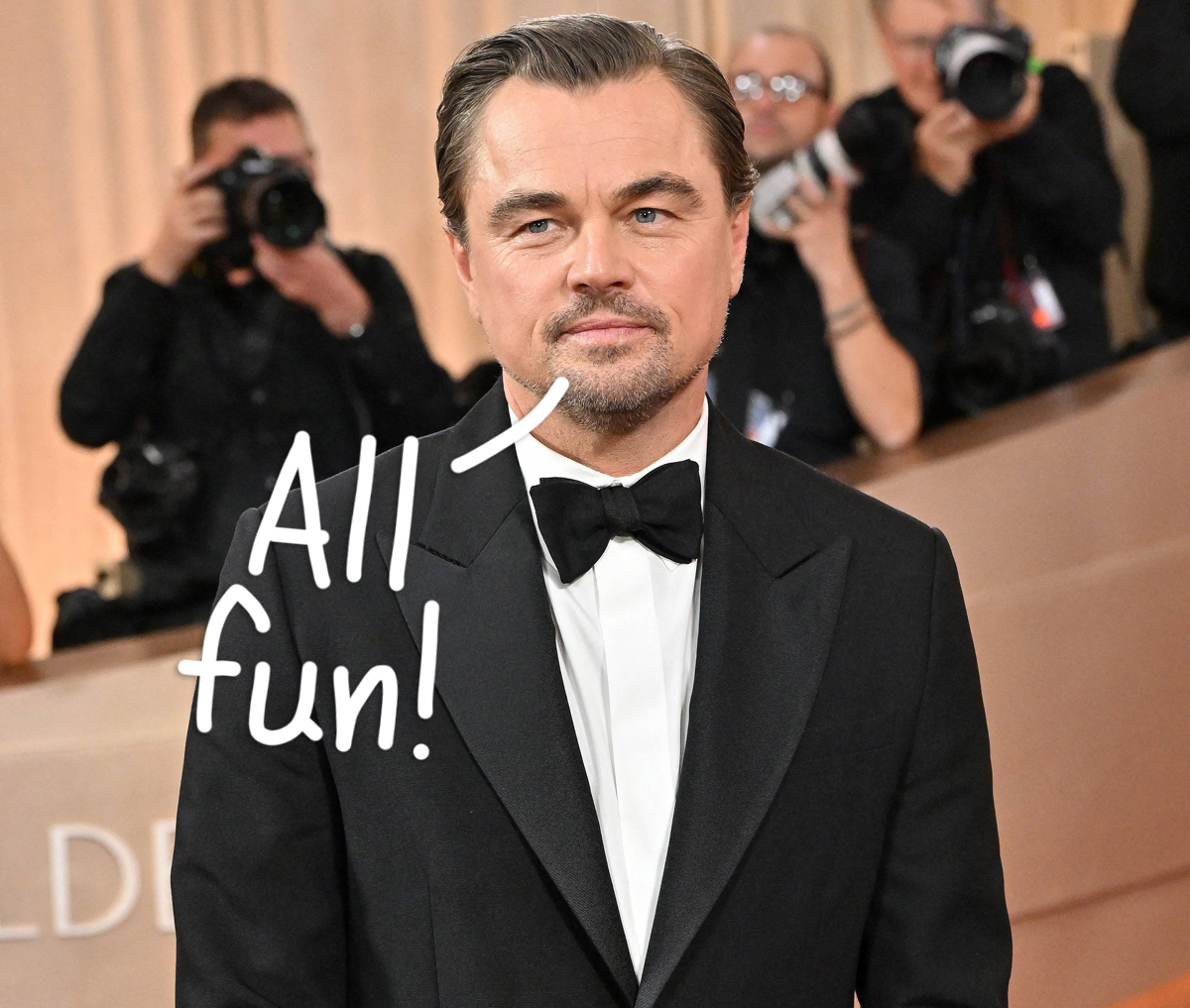 Leonardo DiCaprio Got REAL Silly During Golden Globes Commercial Break, REAL Silly -- WATCH!