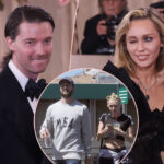 Exes Miley Cyrus & Patrick Schwarzenegger Reunite With Touching Embrace At The Golden Globes! Aww!