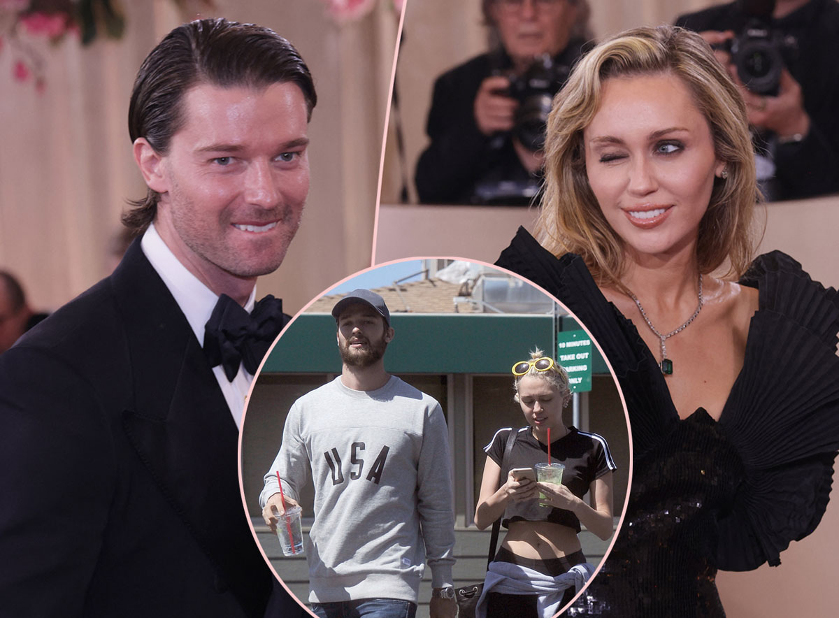 Exes Miley Cyrus & Patrick Schwarzenegger Reunite With Touching Embrace At The Golden Globes! Aww!