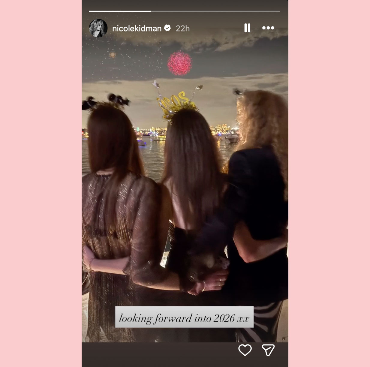 Nicole Kidman new years instagram stories