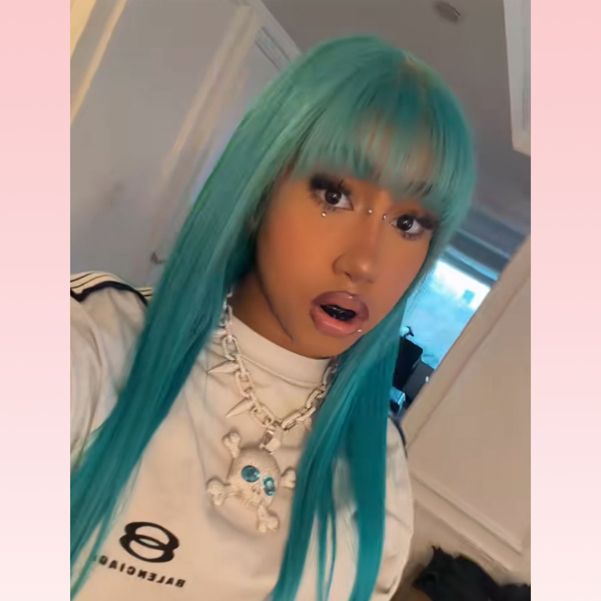 North West fake bridge piercing