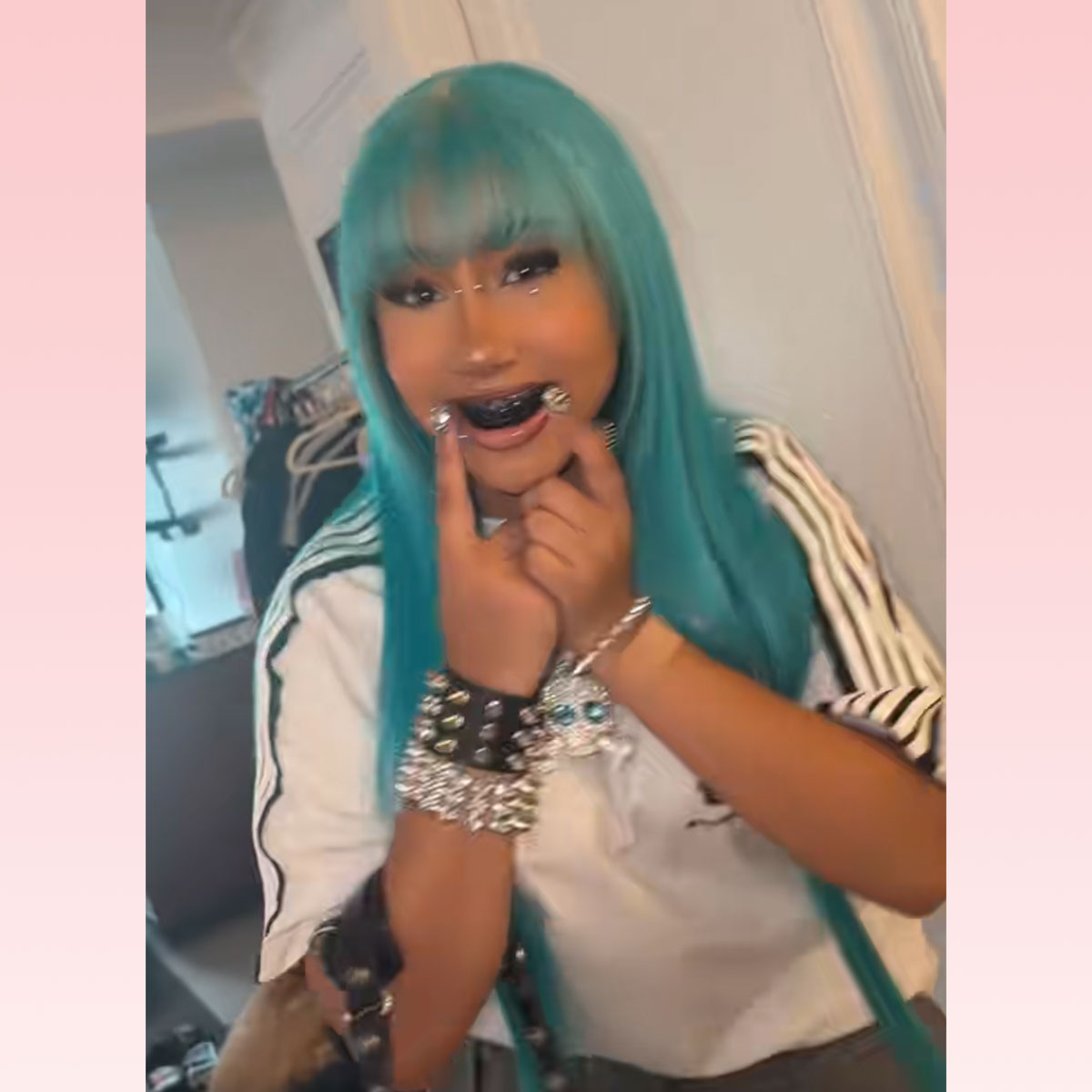 North West fake bridge piercing