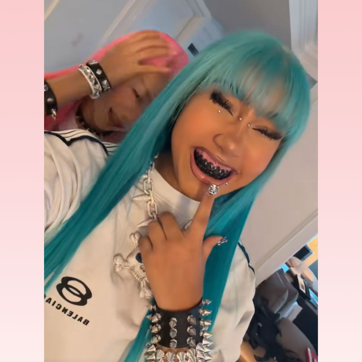 North West fake bridge piercing