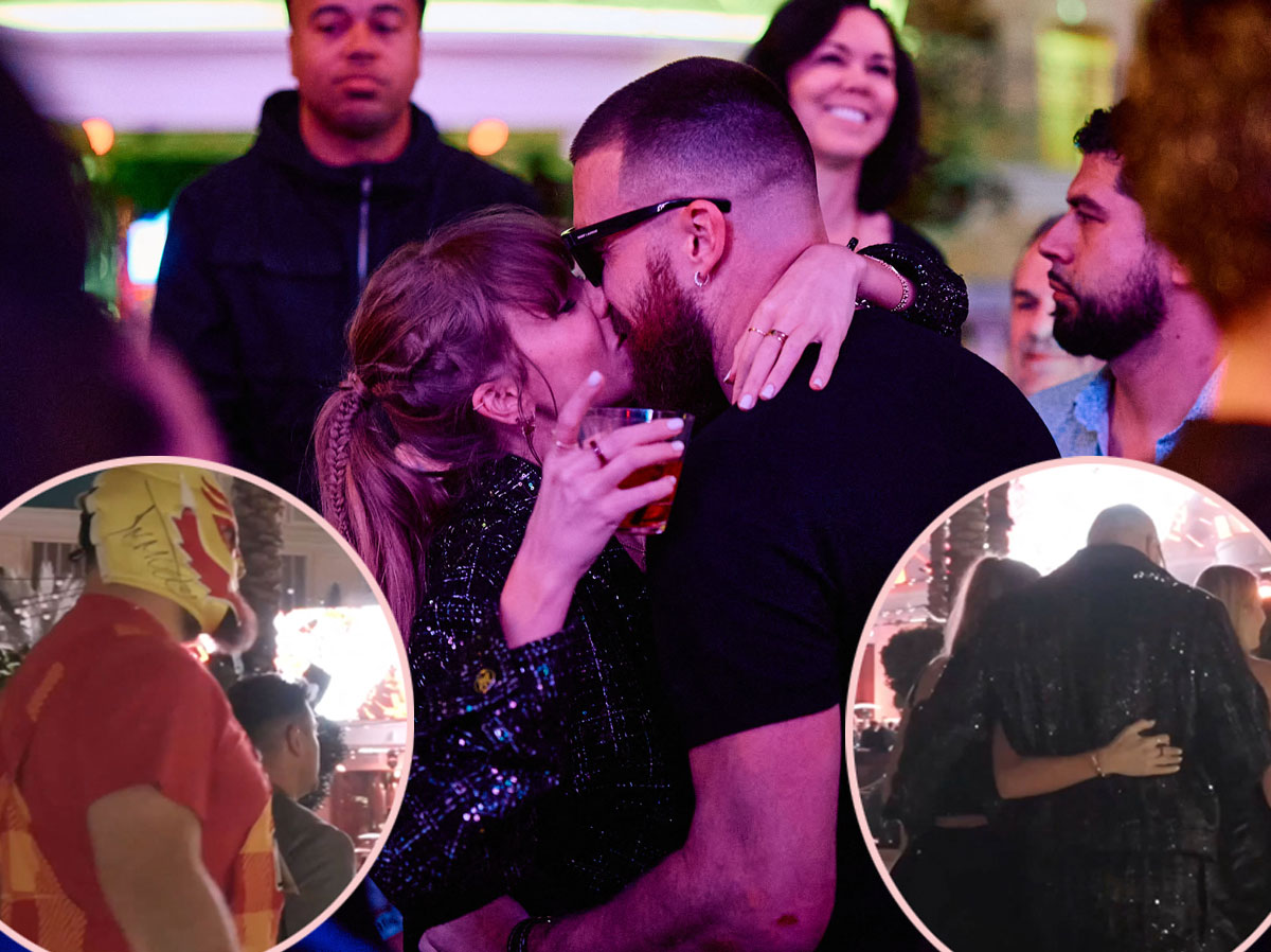 travis and Taylor Super Bowl afterparty 