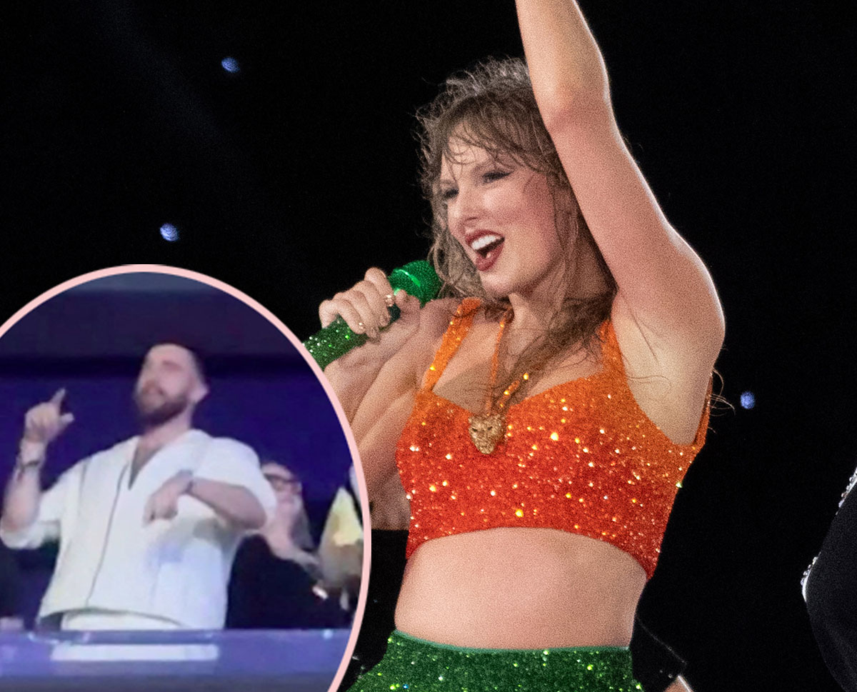 Travis Kelce attends the eras tour