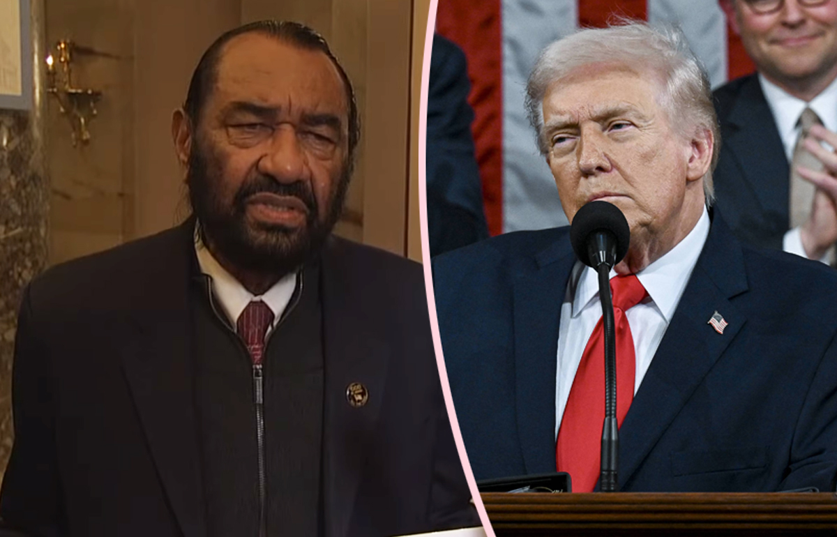 Al Green Holds ‘Black People Aren’t Apes’ Sign During Trump’s SOTU – And They Kick Him Out For It! WTF!?
