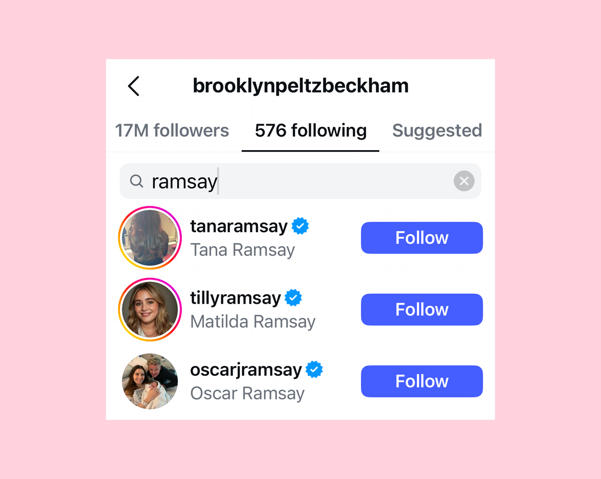 Brooklyn Beckham Unfollows Gordon Ramsay & Twin Best Friends After Chef Comments On Family Feud! 