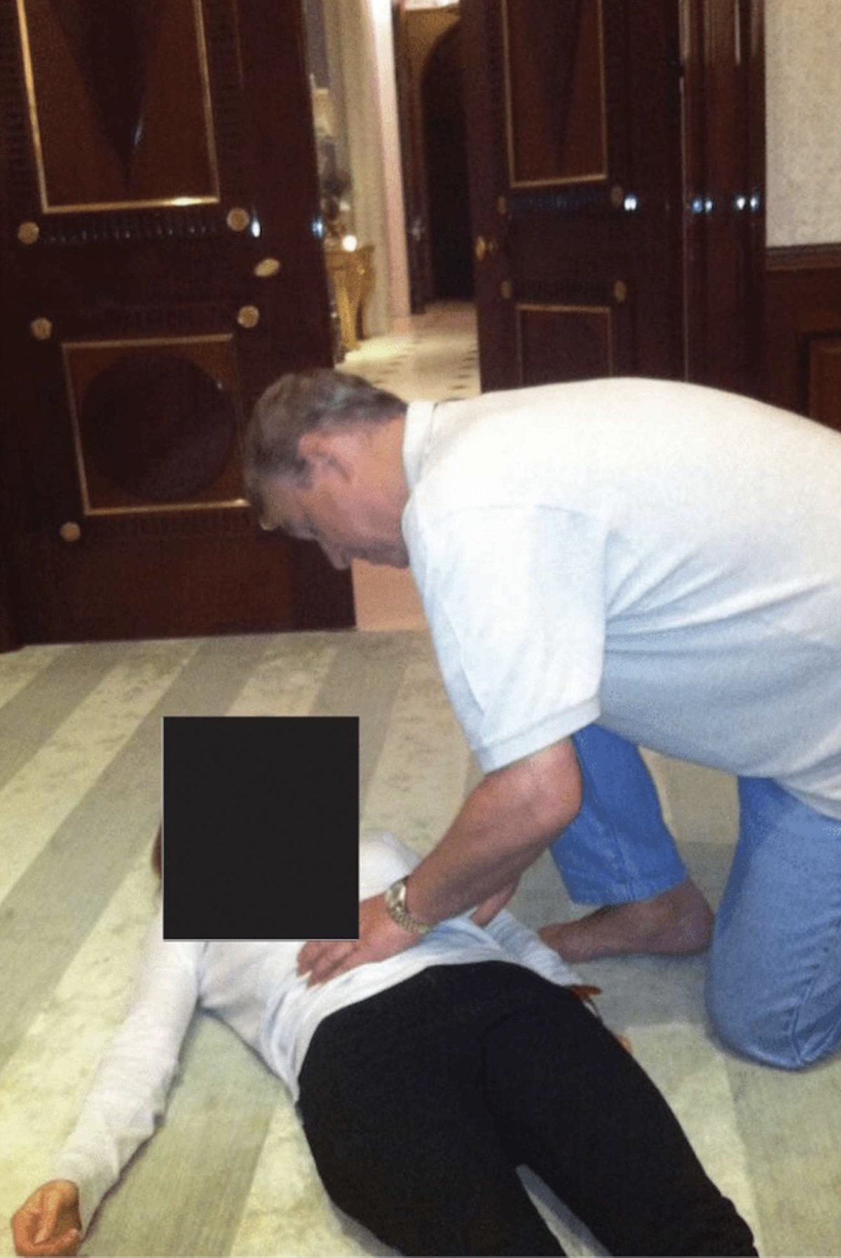 Ex-Prince Andrew Seen On All Fours Hovering Over Unidentified Woman In Jarring New Epstein Files Photo