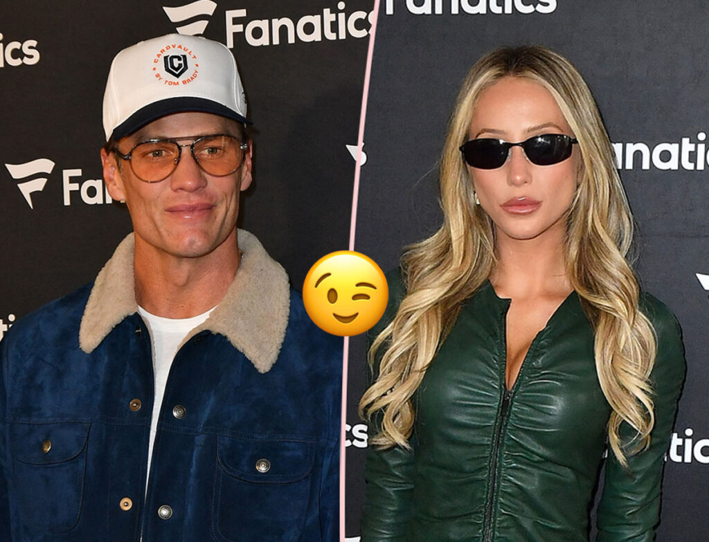 Tom Brady & Alix Earle Were Getting HANDSY At Super Bowl After Party!!