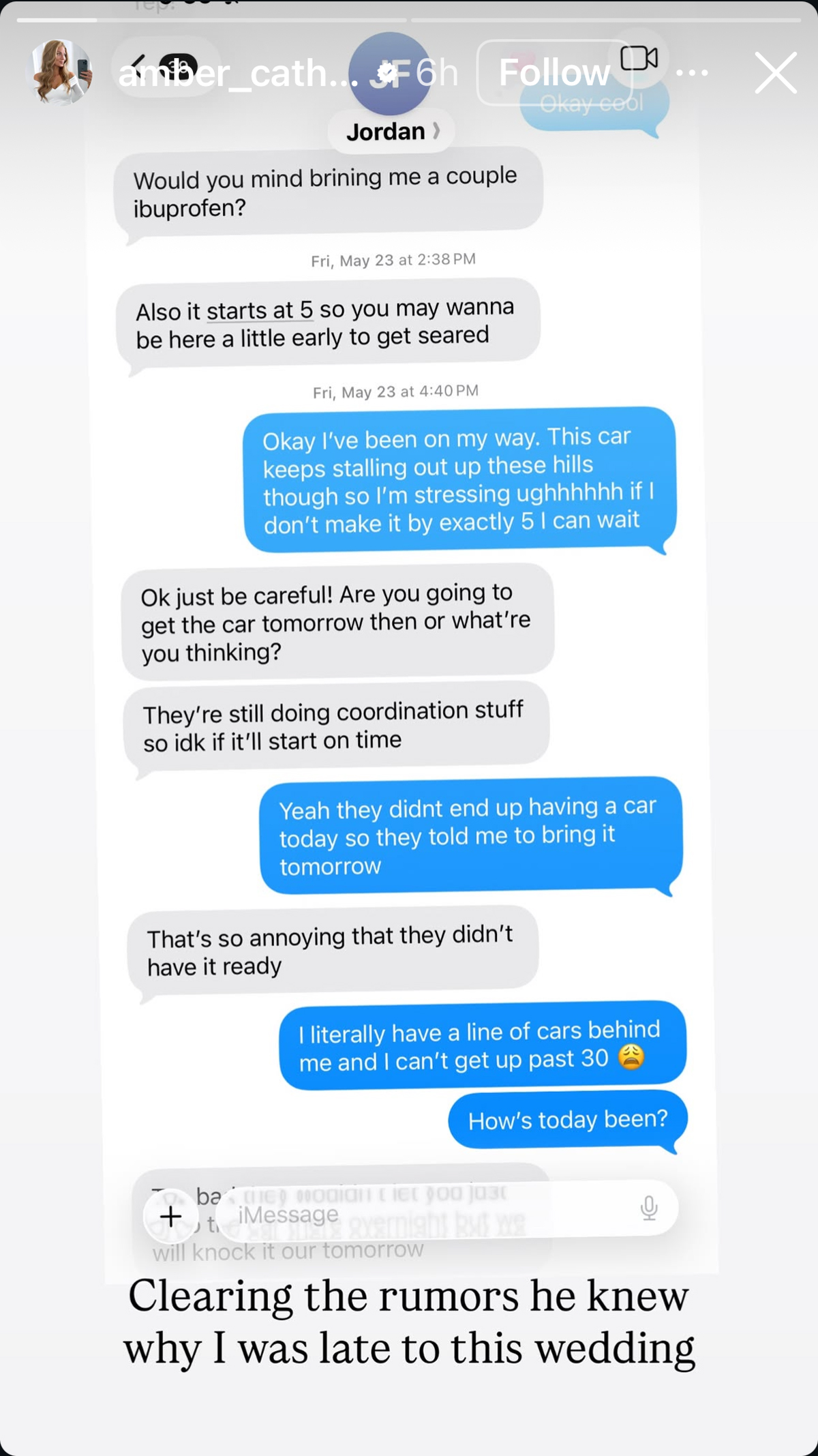 <i>Love Is Blind</i> Star Amber Claps Back At Ex Jordan's Claim That She 'Blacked Out' At Friend’s Wedding With Text Receipts! LOOK! 