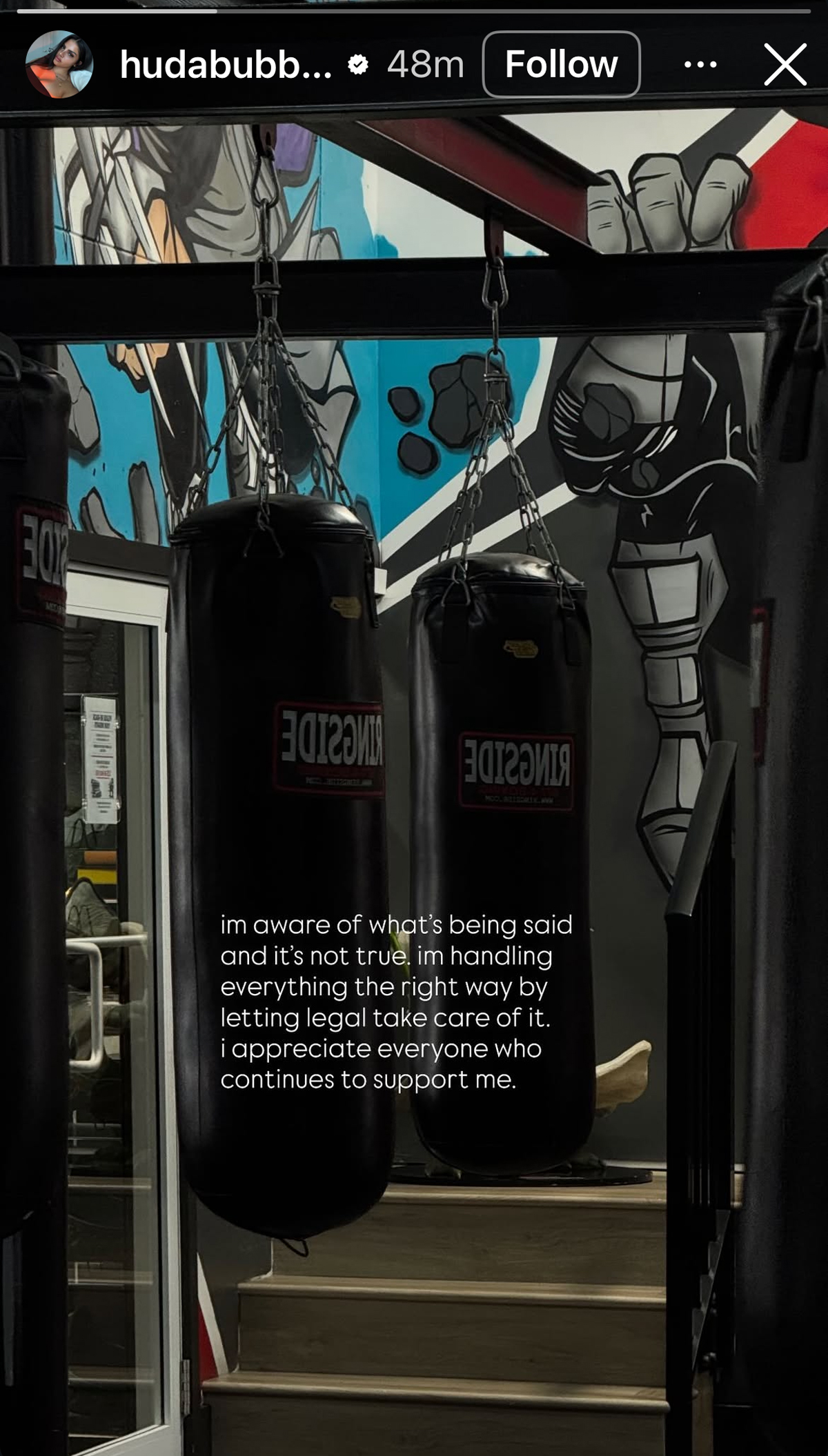 Huda Mustafa addresses restraining order allegations