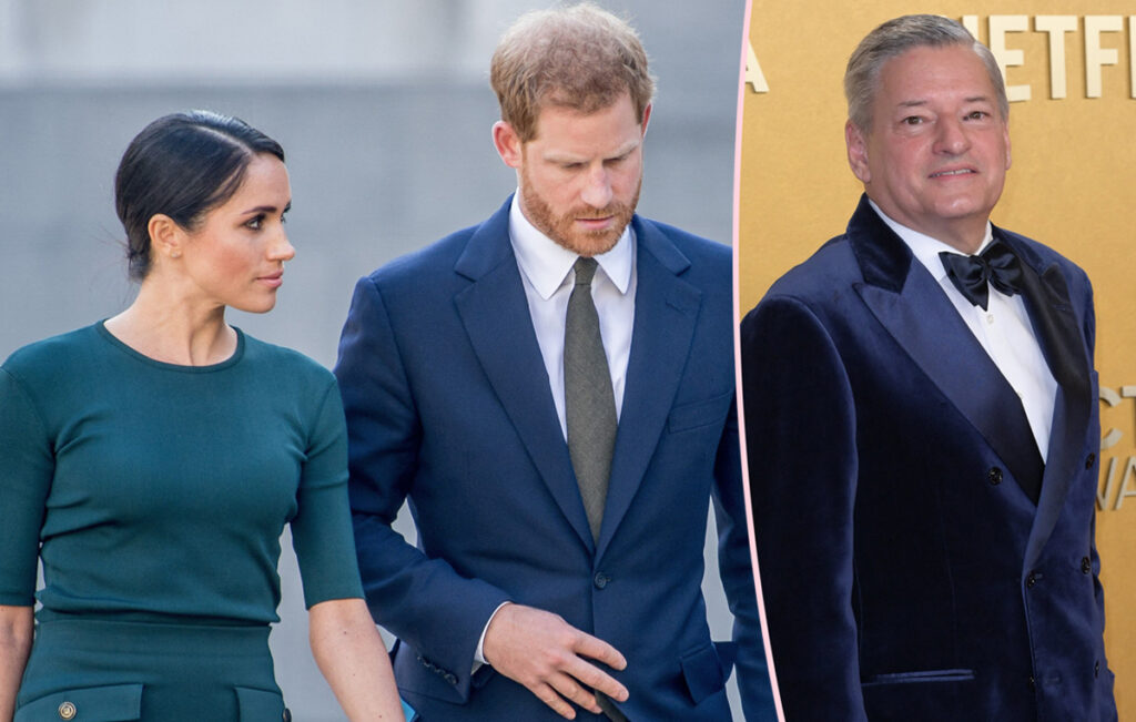 Netflix CEO 'Fed Up' With Prince Harry & Meghan Markle -- Sources Claim He Now Won't Speak To Her On The Phone Without Lawyer Present!